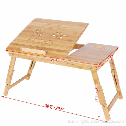 Foldable Bamboo Laptop Cooling Pad and Stand
